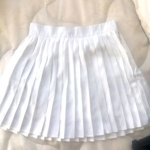 Cute white tennis skirt